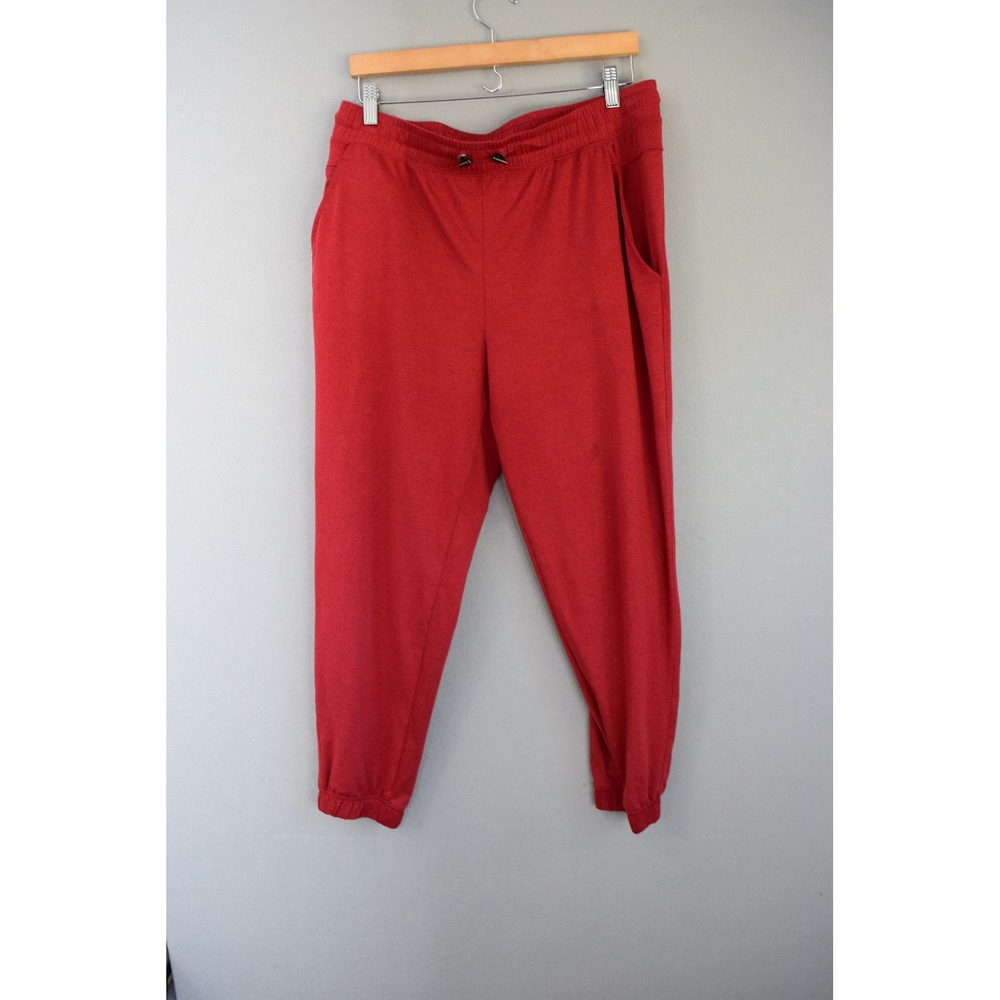 Calme Joggers Large Joggers Red Drawstring Pants Soft Pockets Johnny Was